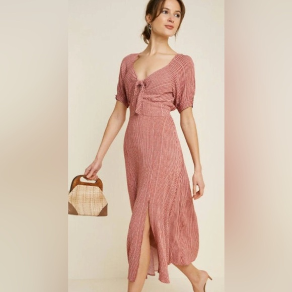 Hayden Red Patterned Dress - Picture 2 of 8